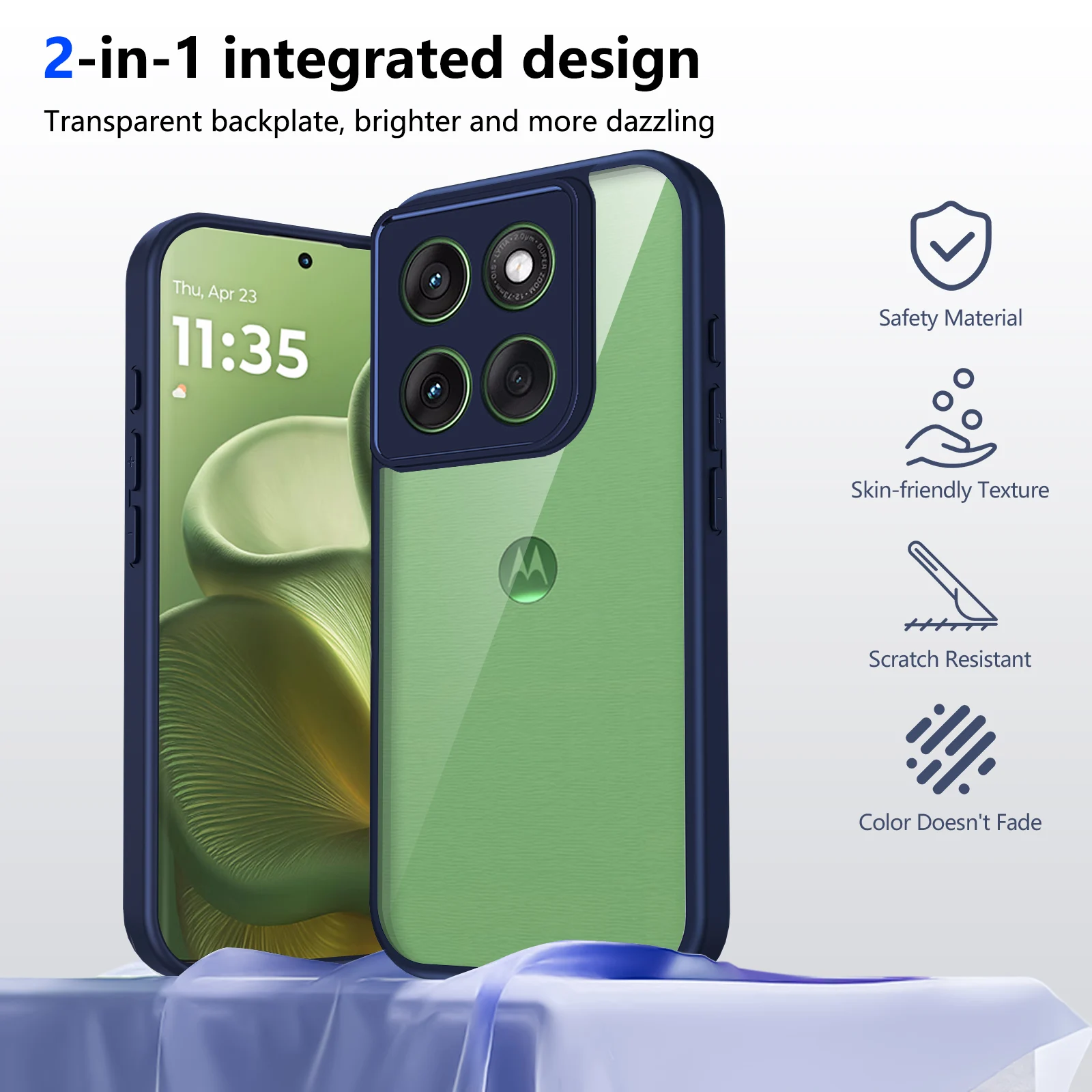 Funda Protectora de Acrílico Transparente Mate de Lujo para Motorola Edge 70, Carcasa Trasera Anticaídas, Protección para Moto Edge 70 Ultra, Fundas Edge 70
