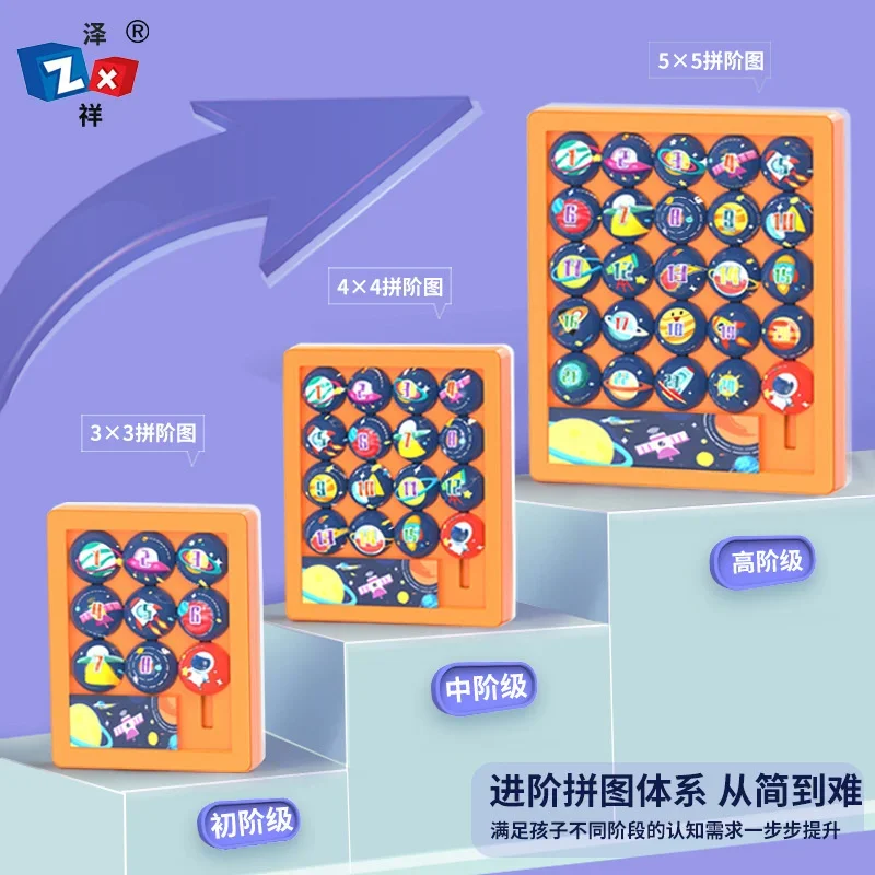 Gioco di liquidazione doganale digitale Huarong Road pensando allo sviluppo di puzzle con piastra scorrevole a doppia faccia giocattolo puzzle labirinto 3D