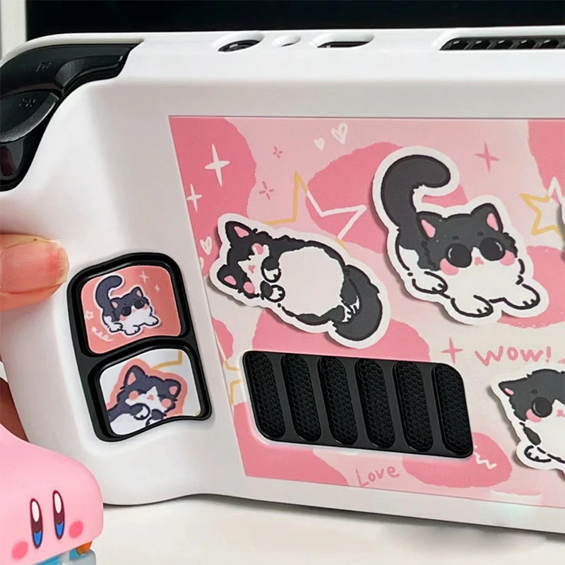 Cartoon Milk Cat Protective Case dla konsoli do gier Steam Deck Cute Hard Steam Host Anti-fall Protective Cover dla Steam Deck Oled