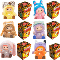 Cute wakuku*Plush Doll Keychain The Monsters Box Toy New Vinyl Doll Kawaii Backpack Pendant Decoration Case Gifts Cute wakuku