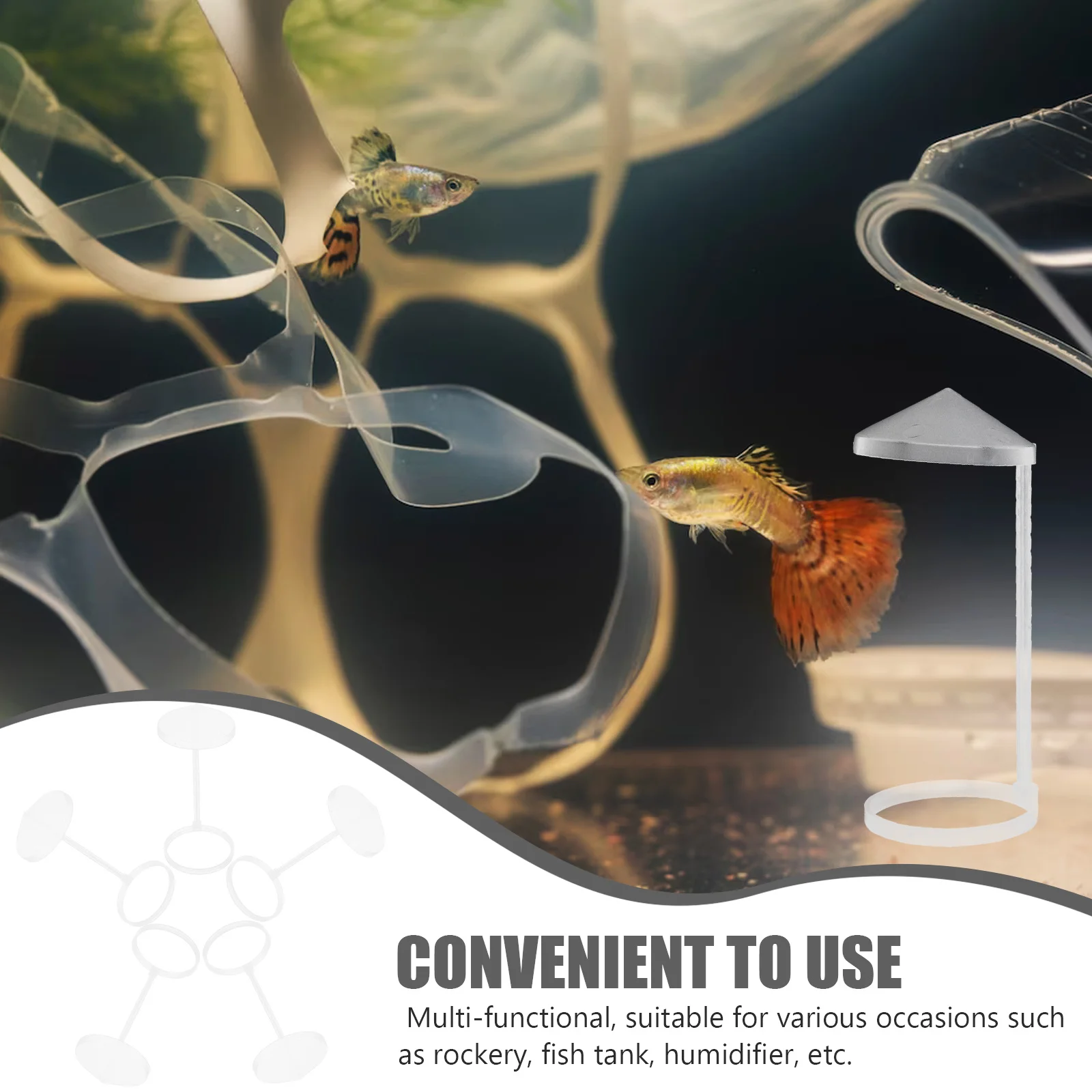 

5Pcs Splash Guard Multi Functional for Humidifier Mist Maker Splash Proof Bracket Rockery Water Fountain Fish Tank