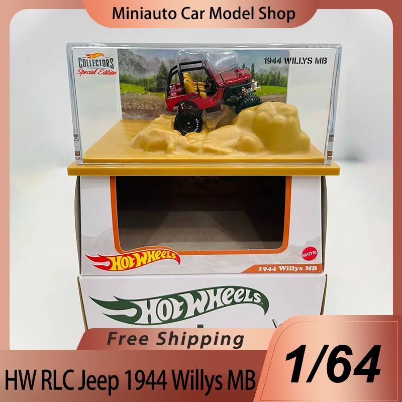Nuevo en Stock: Modelo a Escala 1:64 de Jeep Willys MB 1944 de RLC, Serie 64, Miniatura de Aleación, Camioneta Jeep, Auto Deportivo de Juguete, Regalo