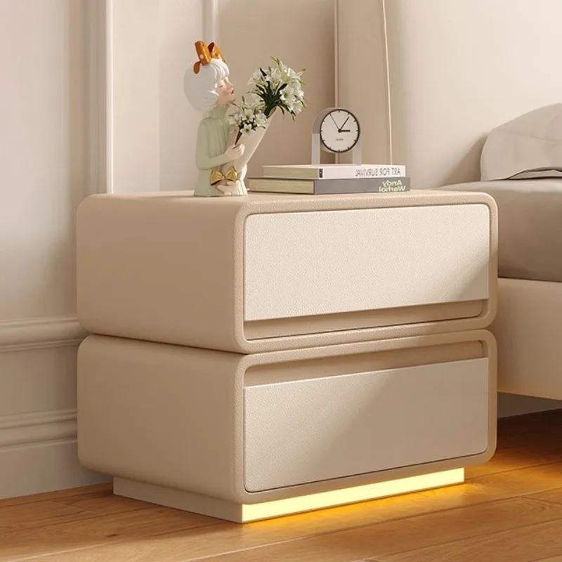 

Khaki Lamp Nightstands Living Room Minimalistic Nordic Modern Side Nightstands Bedside Luxury Szafka Nocna Sypialnia Furniture