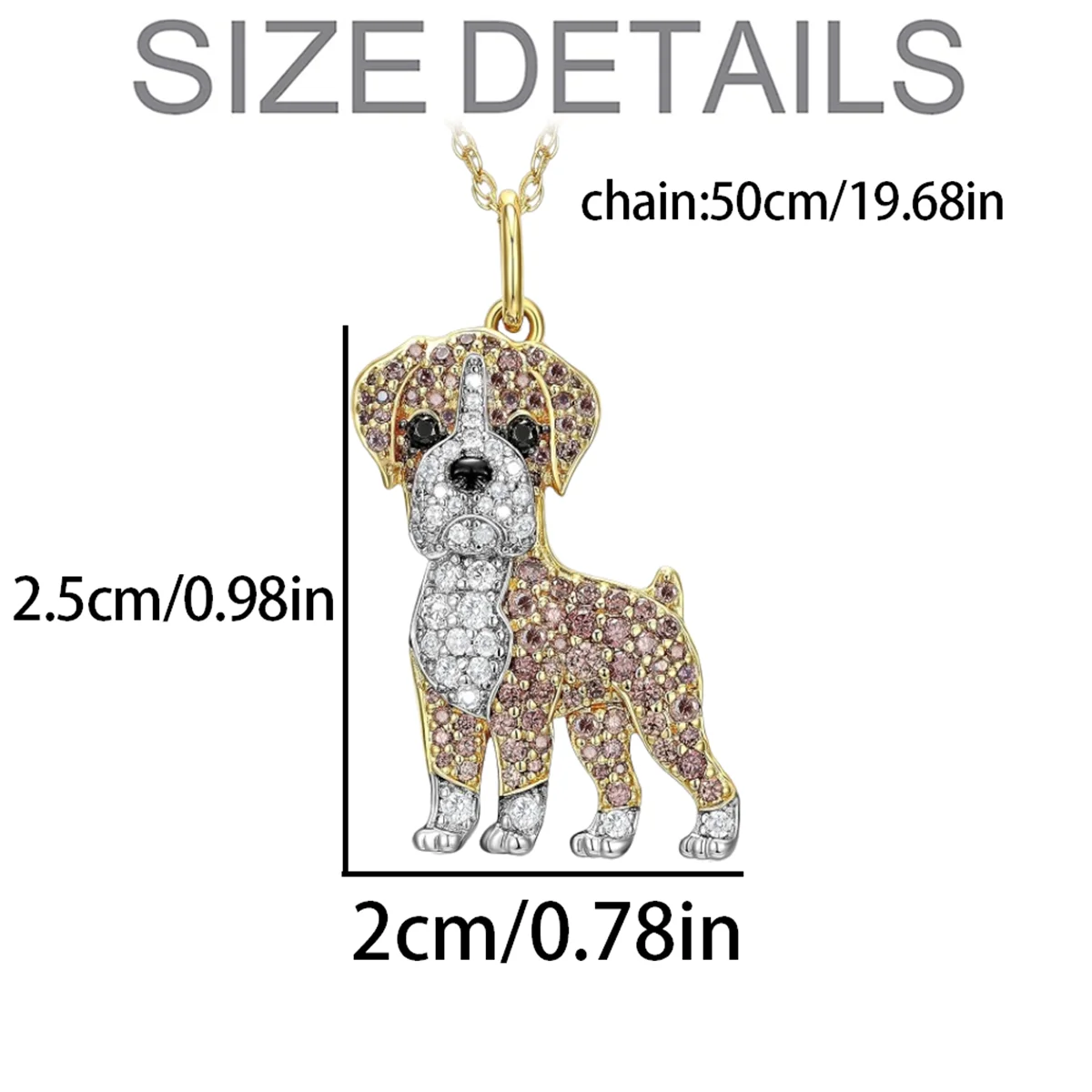 Exquisite and Cute Boxer Dog Pendant Necklace for Women Elegant Pet Puppy Jewelry Animal Accessories Dog Lovers Gifts