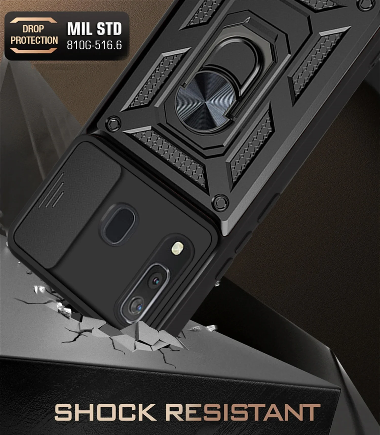 لهاتف جالاكسي a20 a30 عدسة الكاميرا حماية Fundas حافظة مضادة للصدمات لهاتف سامسونج جالاكسي A20 A30 غطاء هاتف حامل السيارة