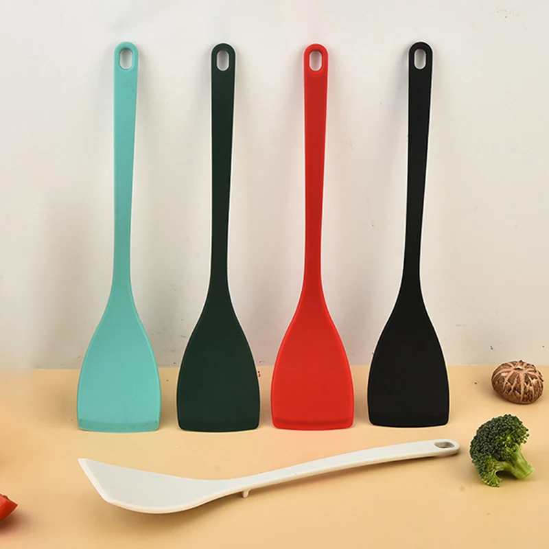 2Pcs Silikon Spatel Schaufel Turner Antihaft Kochen Spatel Gebratene Schaufel Fisch Spatel Silikon Flexible Turner Küche Backen