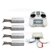 48V 500W 4WD Brushless Motor Controller Remote Wireless Four Wheel Drive System for Electric Cart Mower Bike