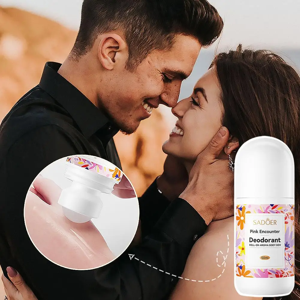 SADOER 50ml Original Deodorant Romantic Rose Scent Roll-On Aroma Body Dew Blue Wind Chimes Pink Encounter Antiperspirant