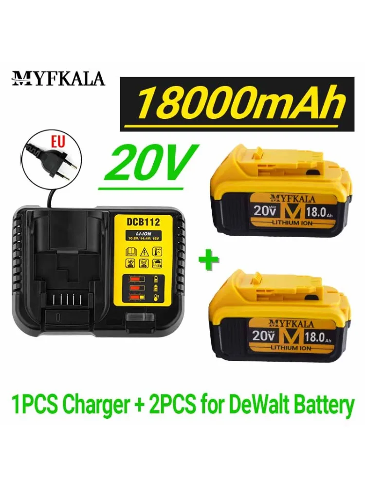 

Create a DCB206 20V 18.0Ah battery suitable for 18000mAh 20V electric tool battery DCB206 20V battery DCB205 DCB204-2