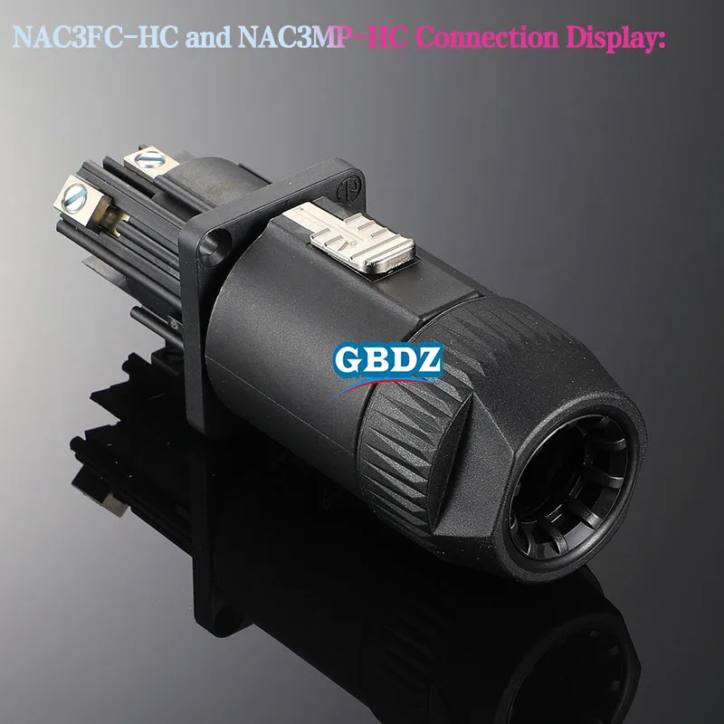 Neutrik's PowerCON 32 A 250V 3 Pole Cable Connector Plug / Socket NAC3FC-HC Professional LED Large Screen Lighting and Audio