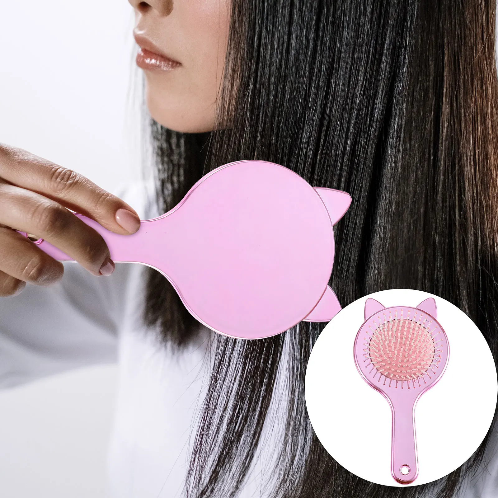 

Premium Electroplated Massage Comb Detangler Brush Lightweight Scalp Comb For All Hair Types Curly Hair