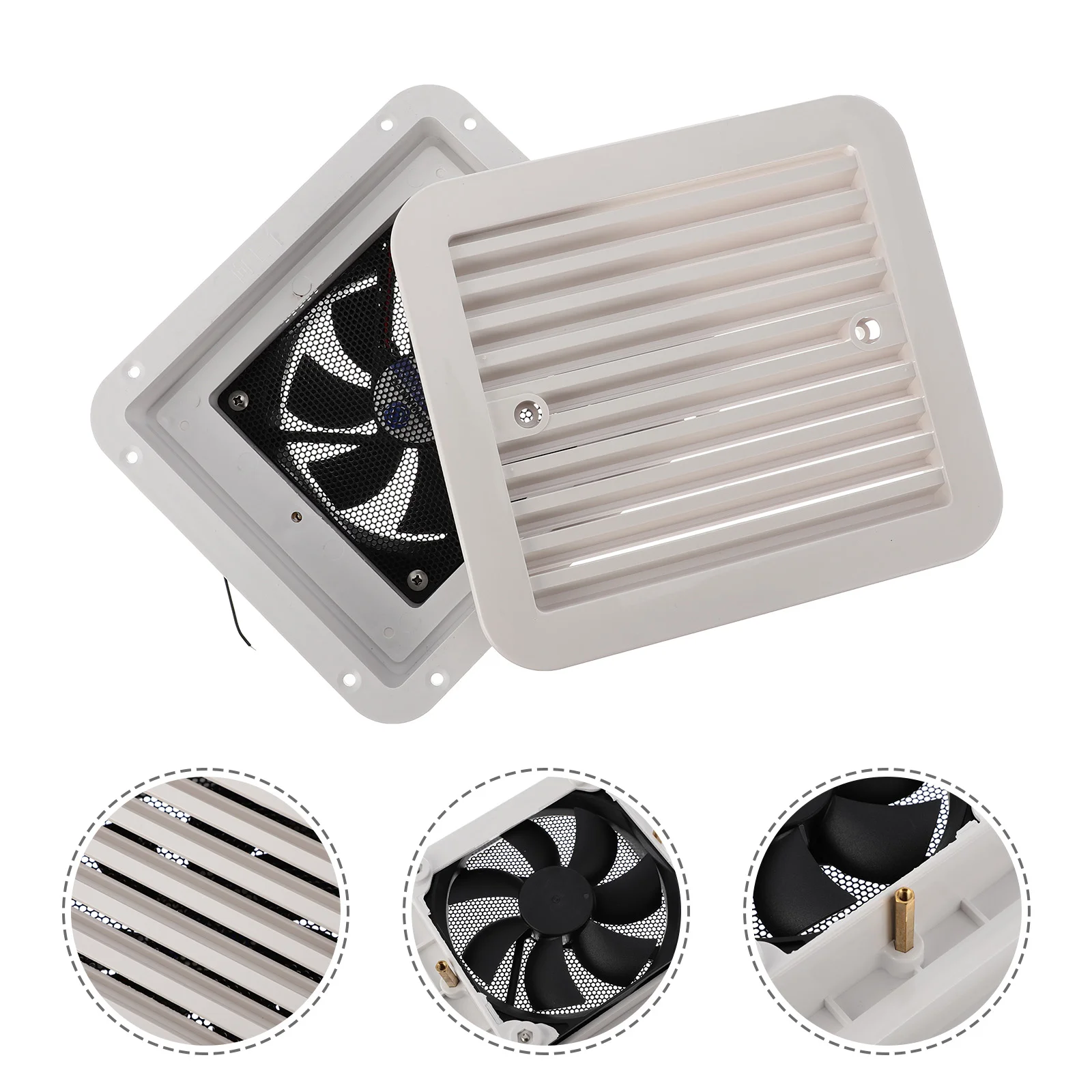 Universal Side Air Vent Ventilation Exhaust Fan 12V for RV Trailer Camper