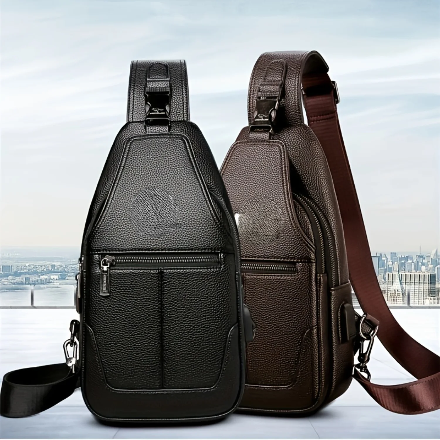 

Mens Outdoor Sports & Leisure High-Capacity Shoulder Bag backpack Man bags for men Brown waist Weist Asrv Legs