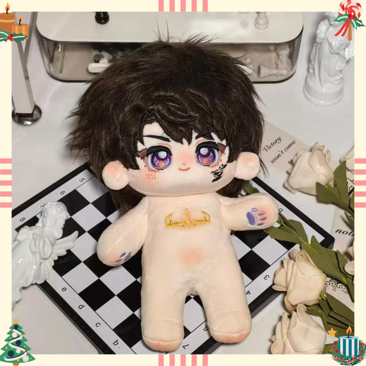 

Серия Love, Universe, Throne of Poetry: Оригинальная плюшевая хлопковая кукла Калеб 20 см с каркасом для переодевания из игры Love and Deepspace