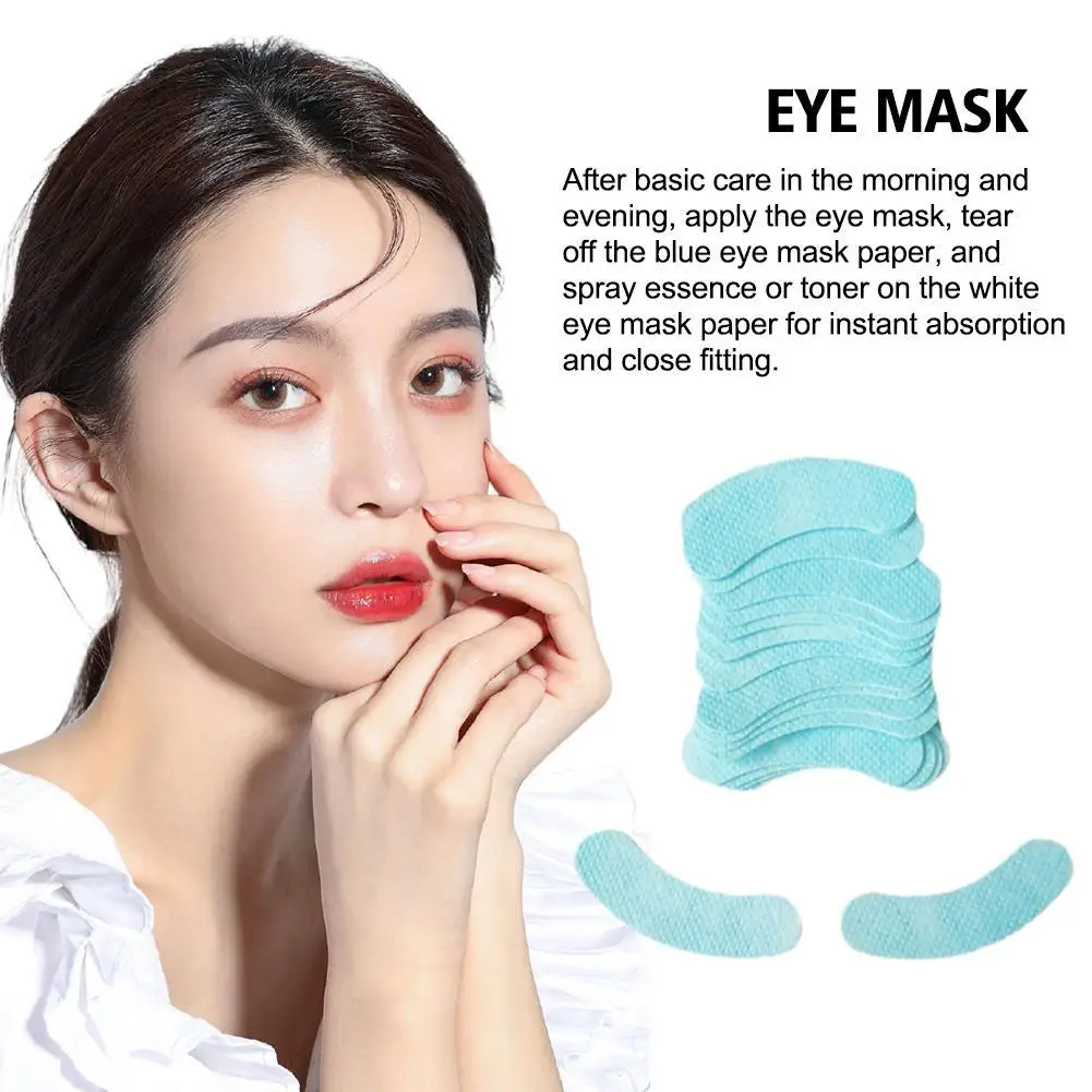 1 Paar Gezichtsmasker Collageenfilm Papier Oplosbaar Gezicht Huid Wangsticker Voorhoofd Patch Lijnen Patch Patch Patches Anti-Aging Rimpels Remover