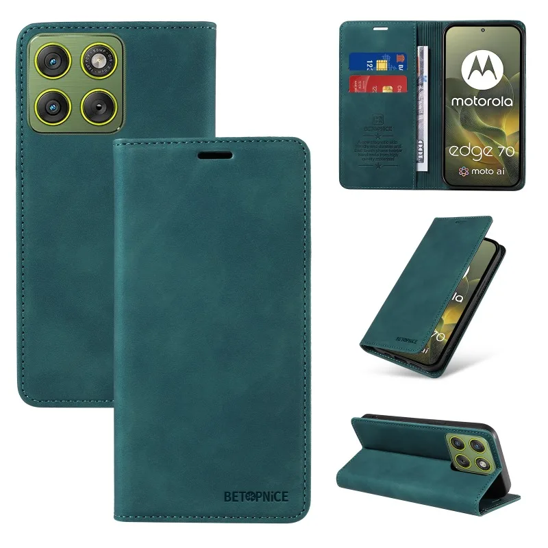 Para Motorola Edge 70 5G 2025 funda con tapa suave cartera piel 360 protege el teléfono Capa Motorola Moto Edge 70 funda MOTO X70 Air Fundas