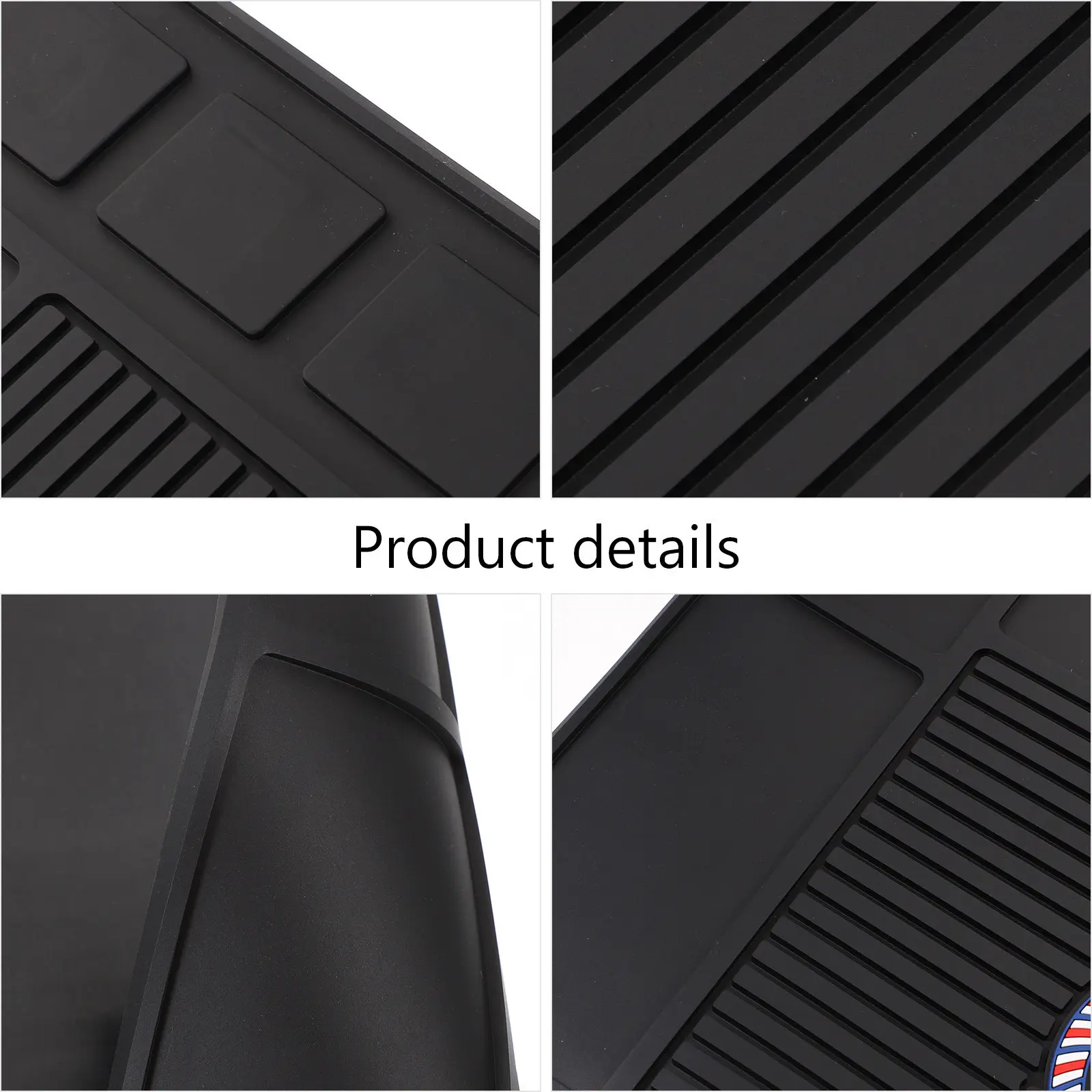 Barber Mat Hairdressing Non-Skid Silicone Storage Organizer Anti-Slip Pad Hairdresser Tool Pad Large Space for Salon Home