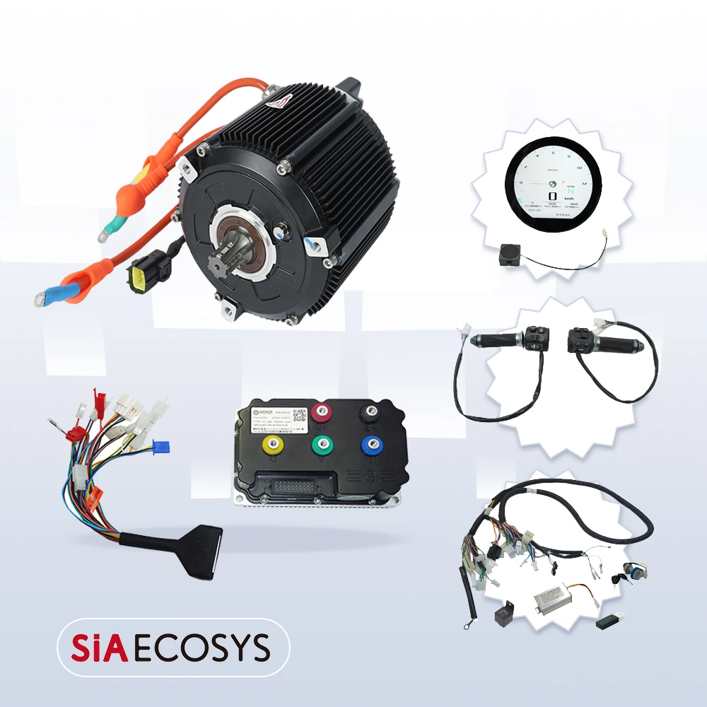 Mid Drive Motor Kit 72V 5000W - SiAECOSYS 5000W D133A-65 Electric Motorcycles Mid