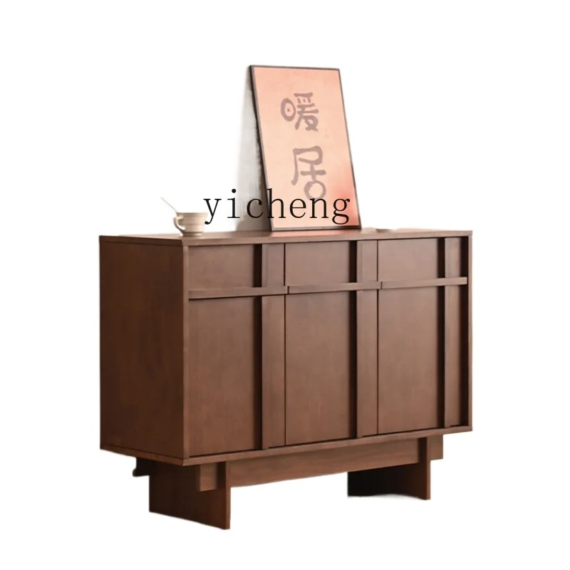 

Tqh Sideboard Cabinet Simple Modern Living Room Wall Storage Cabinet Home Chinese Style Storage Chest of Drawers