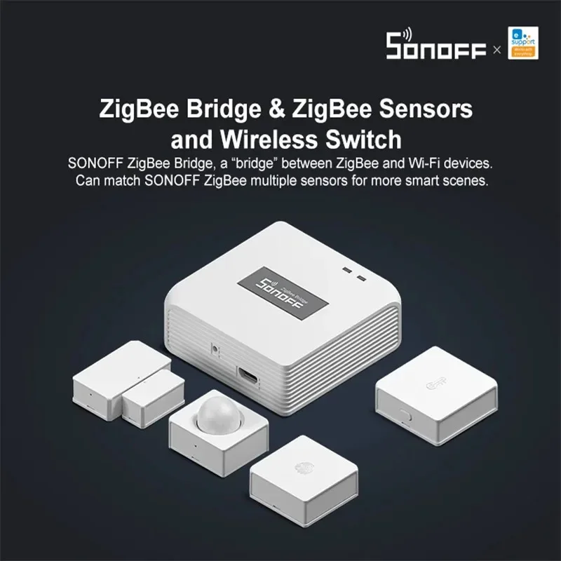 SONOFF Zigbee 3.0 ZBBridge Mini ZBMINI / Wireless Switch / Temperature Humidity /Motion /Door Sensor Work With Alexa Google Home