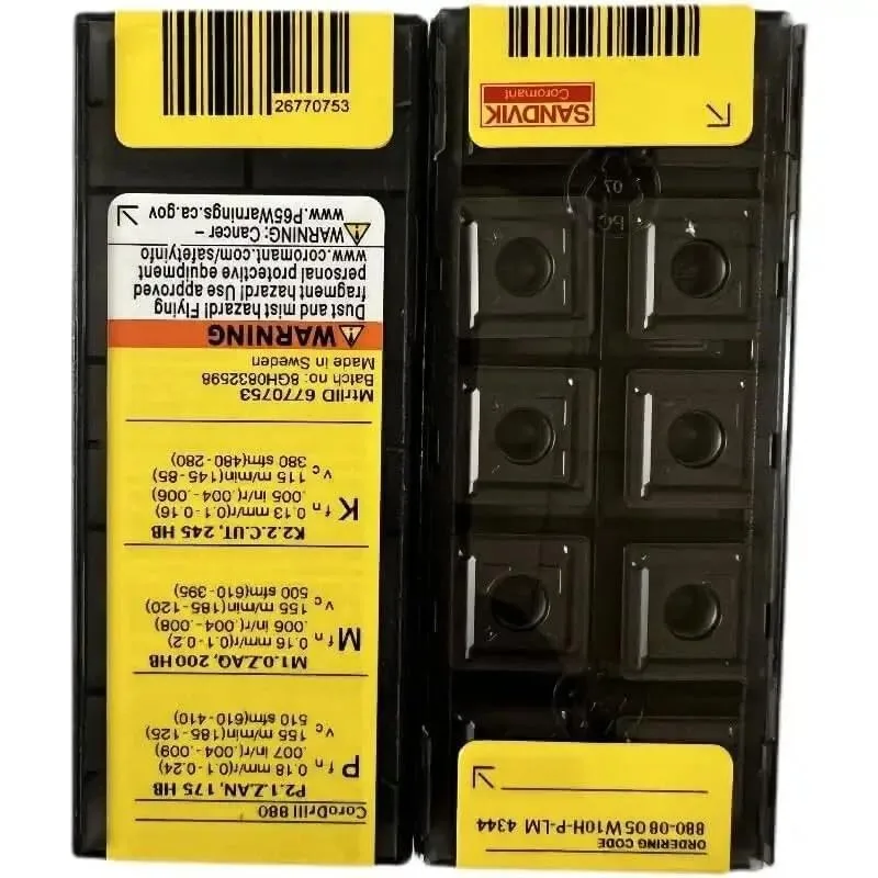 

Оригинальный SANDVIK/880-0805W10H-P-LM 4344/лезвие с ЧПУ из твердого сплава, 10 шт.