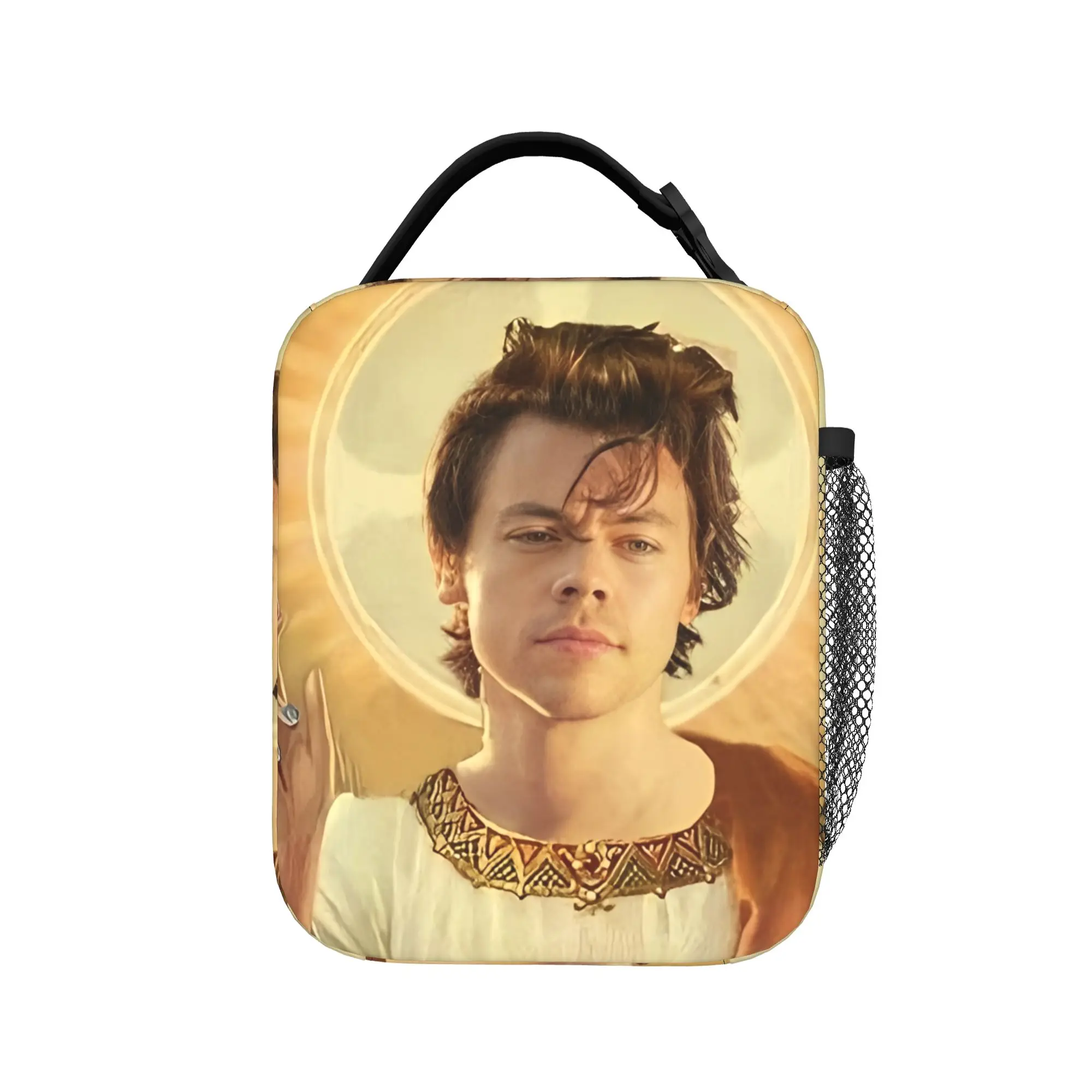 Harrys Styles Thermal Insulated Lunch Bag for School Singer Portable Food Bag Container Cooler Thermal Lunch Box