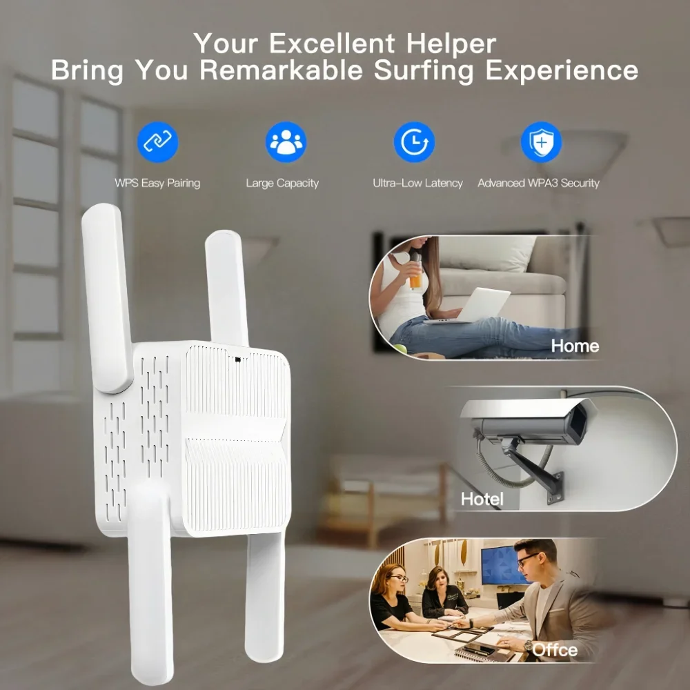 5 ГГц AX1500 Wi-Fi 6 повторитель расширитель усилитель сигнала двухдиапазонный 2,4G/5 ГГц усилитель сигнала Wi-Fi сеть дальнего действия легкий набор