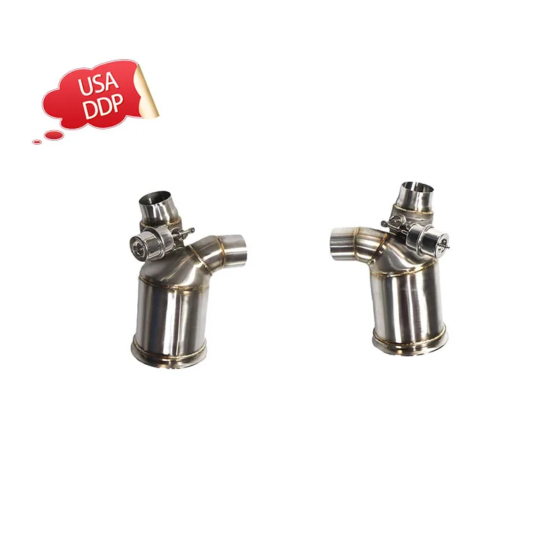 

ING for Porsche 911 991.2 GT2 RS without insulation ING performance exhaust catalyst drain pipe with valve