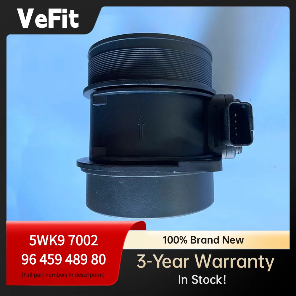 

New Mass Air Flow Sensor MAF 5WK97002 - Compatible for CITROËN PEUGEOT FIAT FORD VOLVO 2.0L 2.2L Diesel - Replaces 9645948980