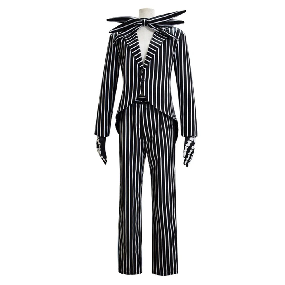 Rainbows Game Friends Cosplay Costume for Kids Scary Horror Jack Skellington Cosplay Costume Christmas Jack Uniform Clothes Stri