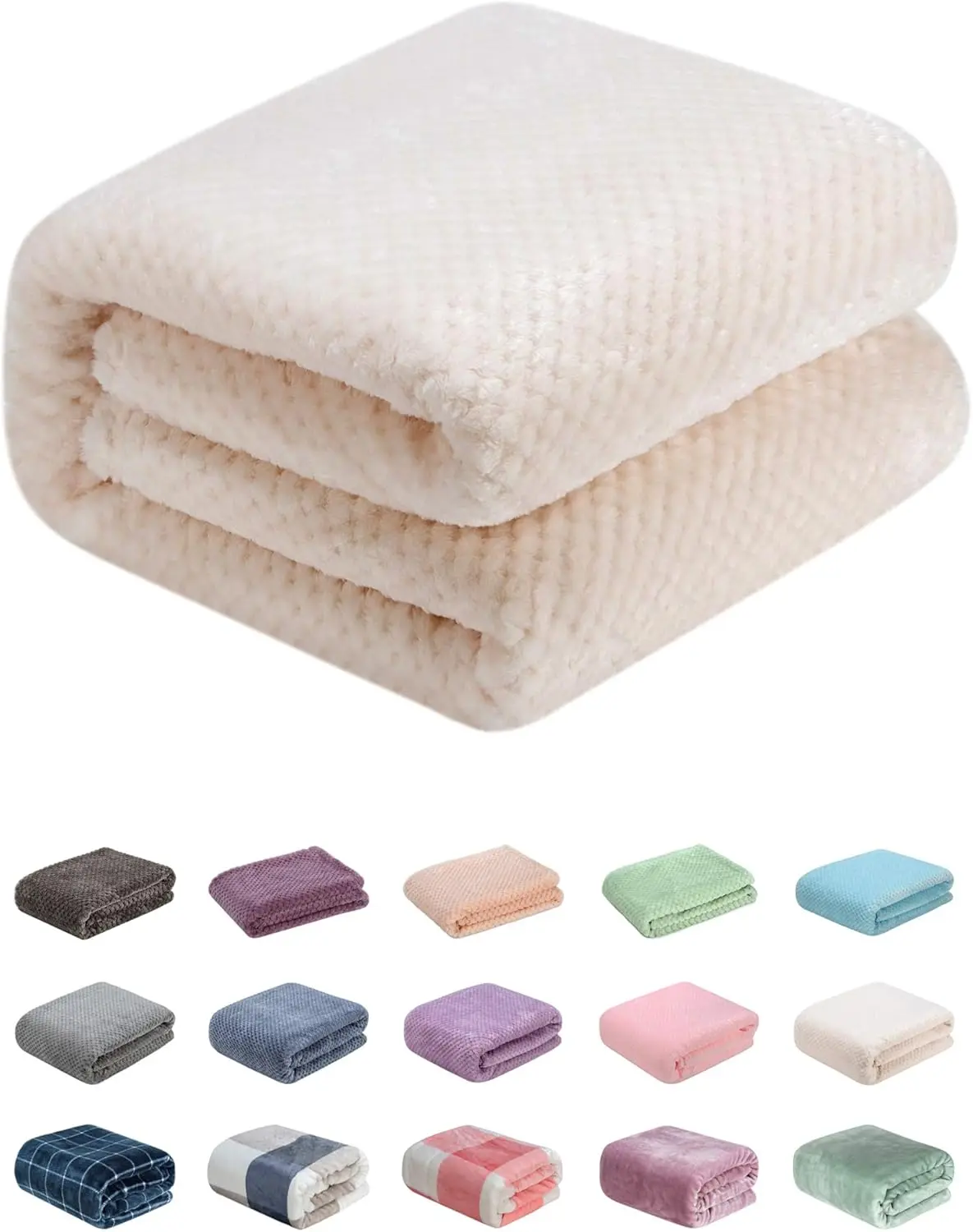 

Fuzzy Throw Blanket, Plush Fleece Blankets For Adults, Toddler, Boys And Girls, Warm Soft Blankets And Throws For Bed, Couch,