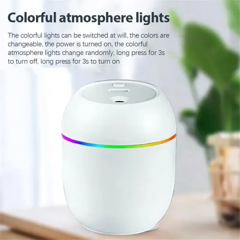 Air Humidifier Mini Ultrasonic USB Essential Oil Diffuser Car Purifier Aroma Anion Mist Maker Home Perfume Spray Air Humidifier