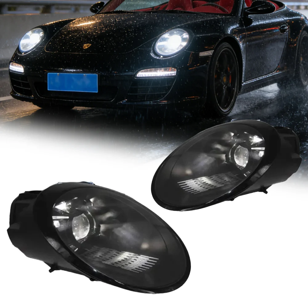 

Car Styling For Porsche 911 997 Headlight 997.1 997.2 Full LED Laser Matrix Headlamps Projector Front Lamp DRL Plug Play