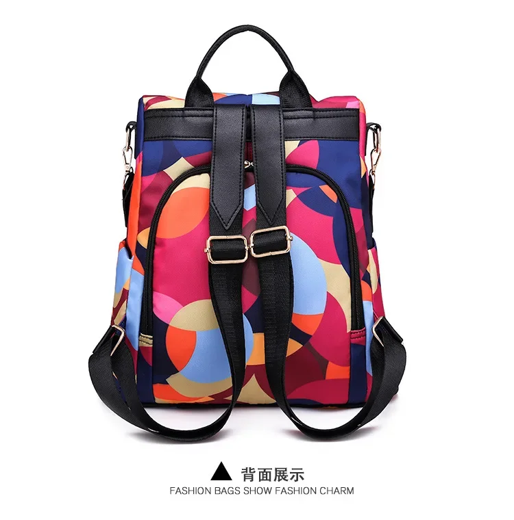 Frauen Rucksack Mode Oxford Tuch Schulter Taschen Schule Taschen für Teenager Große Kapazität Druck Wasserdichte Reise Rucksack – Detail 20