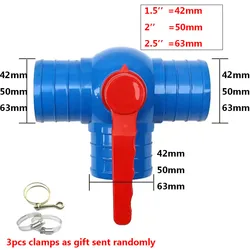 1.5'' 2'' 2.5''water ball valve Three way Connectors for Agricultural micro-spray belt accessories irrigation