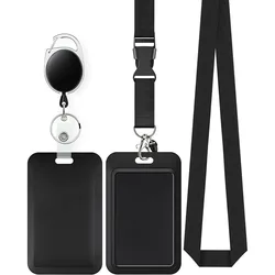 1pc Black Keychain Lanyard Phone Straps for Keys ID Campus Badge Holder Neck Strap Key Cord Hang Rope Nursing School Supplies