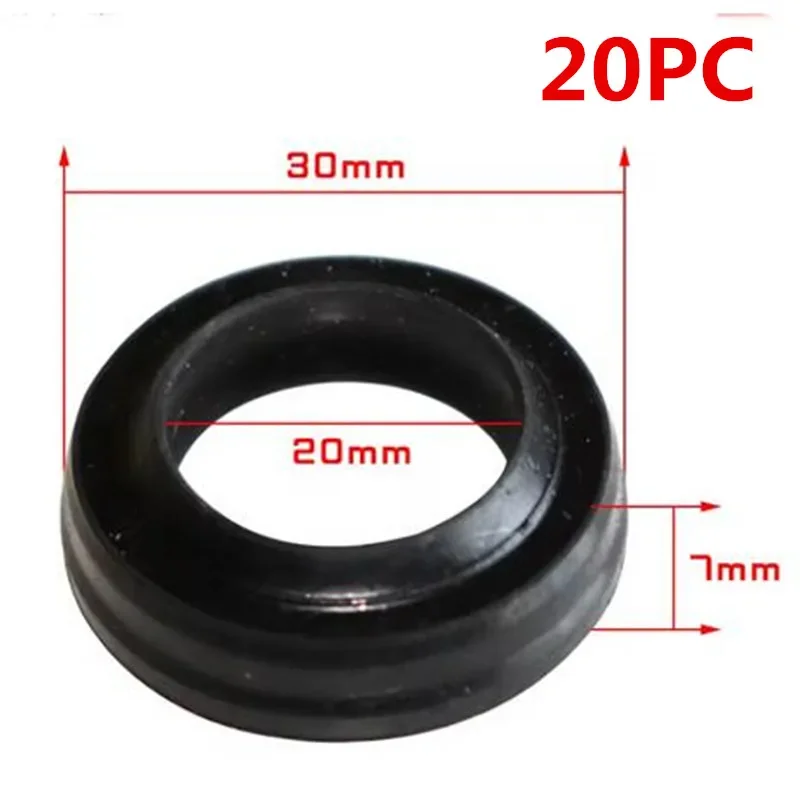 20PC Tyre Tire Changer Machine Part 186 Cylinder Ring Rubber Dust Seal Hard Gasket 30*20*7mm For Wheel Repair Tool