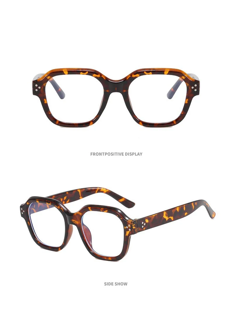 Unisex Retro Blaulichtfilter-Brille Computerbrille Modisches Anti-Blaulicht Quadratisches Brillengestell für Büro Damen Herren – Detail 10