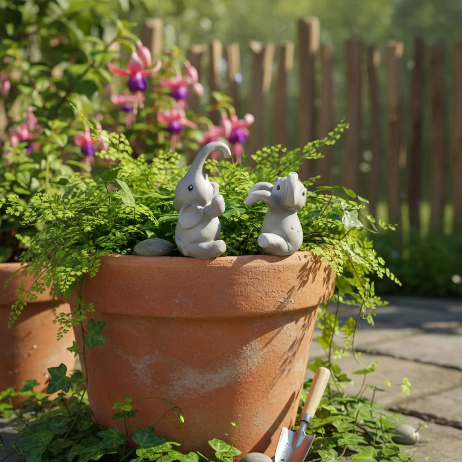 Resin Creature Decoration Cute Design Flower Pot Hanger Pot Holder Perfect Gift Garden Decor Weather Resistant for Plant Lovers