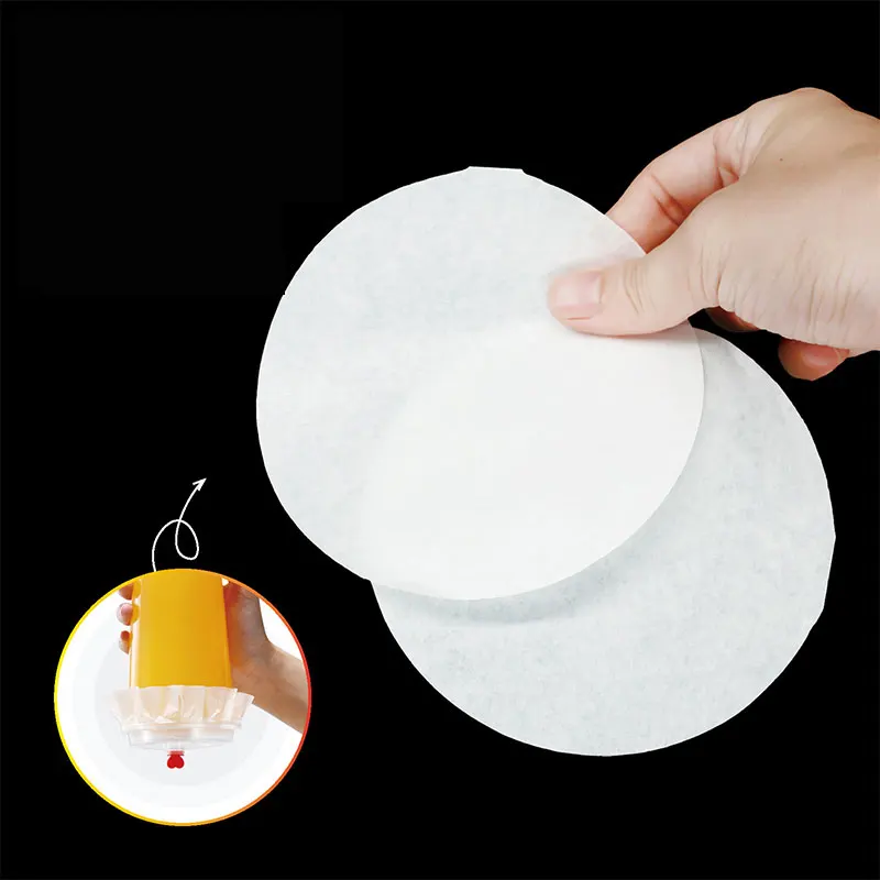 500pcs Round Shape Leak Proof Paper Films Coffee Spill Proof Gasket Kitchen Supplies