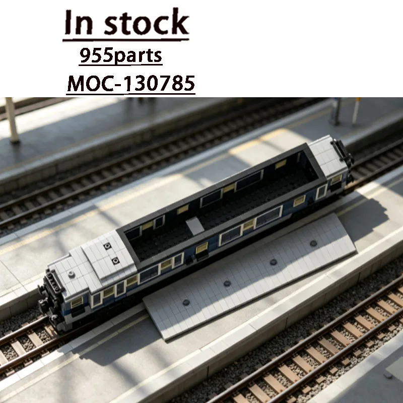 Hot-selling New MOC-130785 Transportation Train Steam Locomotive Building Block Model 955parts Adult Birthday Christmas Toy Gift