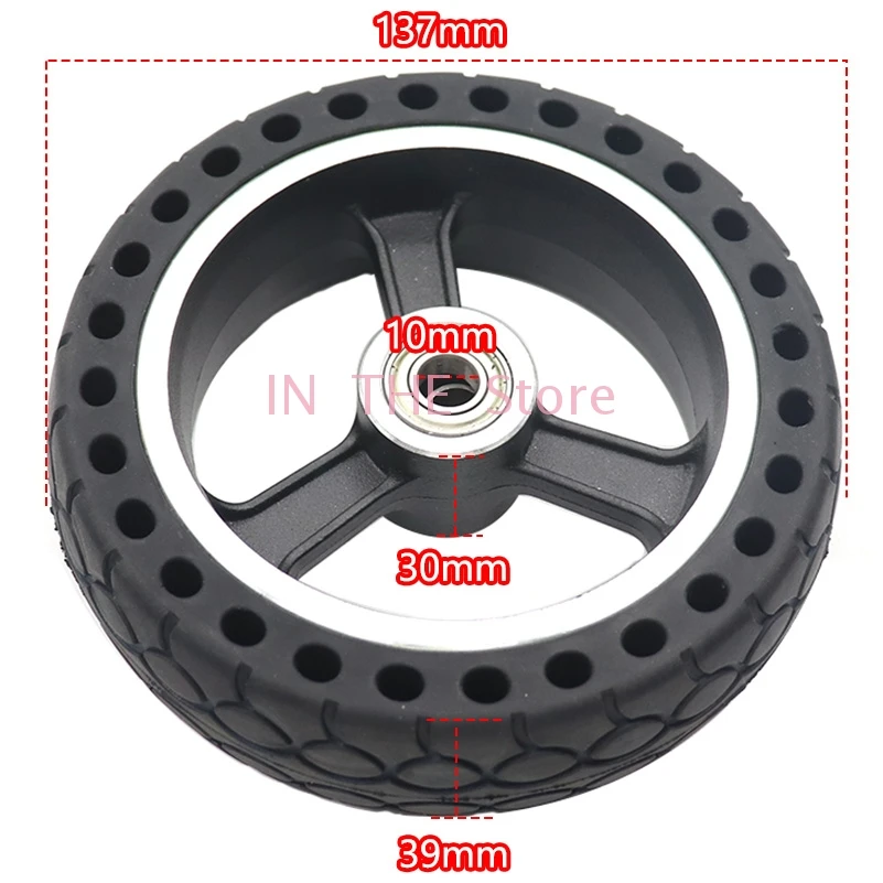 5.5x1.6 Honeycomb Solid Tire For 5.5 Inch Xiaomi Mijia M365 PRO Rear Hub Electric Scooter Wheel  