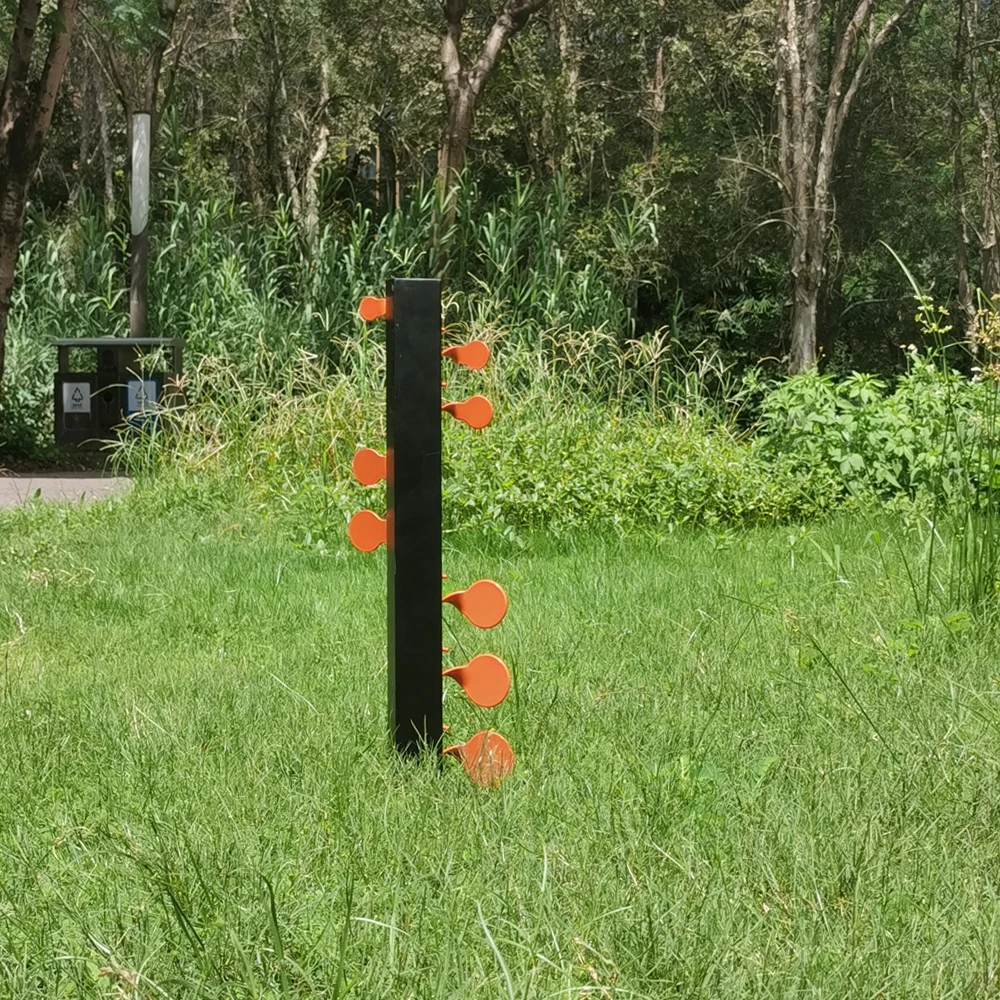 Schritt-für-Schritt 8 Ziel-Schwierigkeitsstufen, allmählich steigender Schwierigkeitsgrad, Duell-Baum, Zielschießen, Kampf-Baum, Metall-Ziel, das schwingen kann L – Detail 5