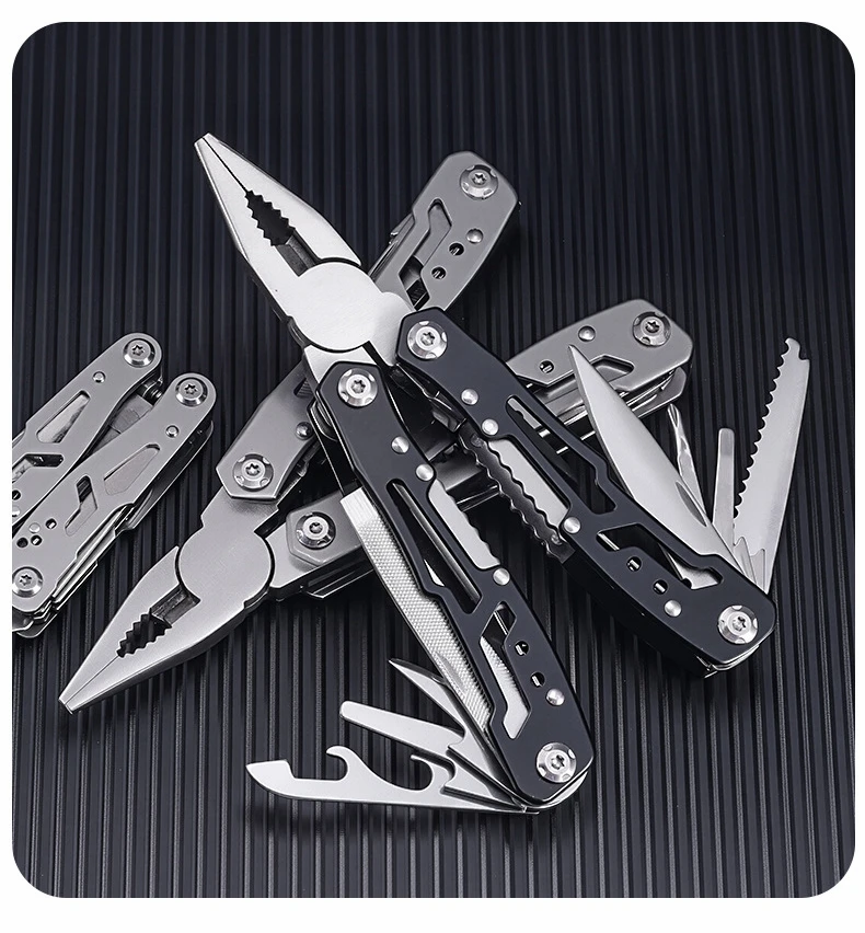 Pocket Mini Pliers Knife Screwdriver Folding Small Multitool Opener Nail File Precision Pliers Hand Tools Outdoor Emergency Tool