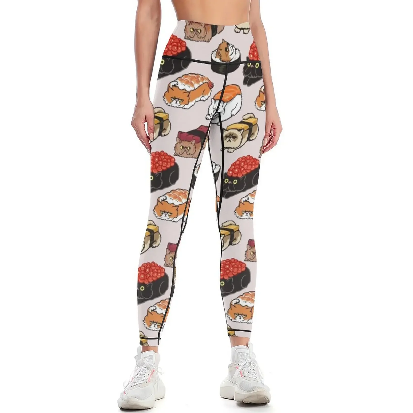 Sushi Persian Cat Leggings legging push up trousers Women's fitness Fitness's gym clothes Womens Leggings