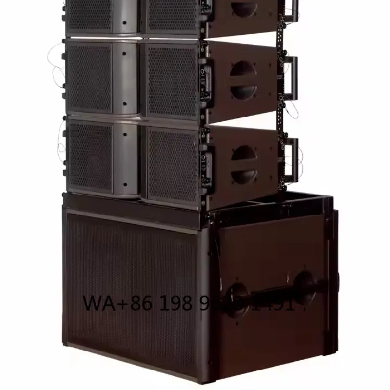 2000W Wooden Cabinet Line Array Speaker Wired Pro Audio for KTV Bar Stage Computer Mobile Phone New Design