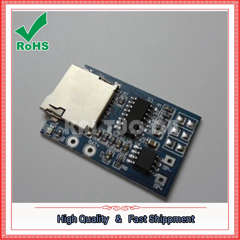 TF Card MP3 Decoder Board Decoding Module 3.7V-5V Power Supply With 2W Mixed Mono Memory With Memory