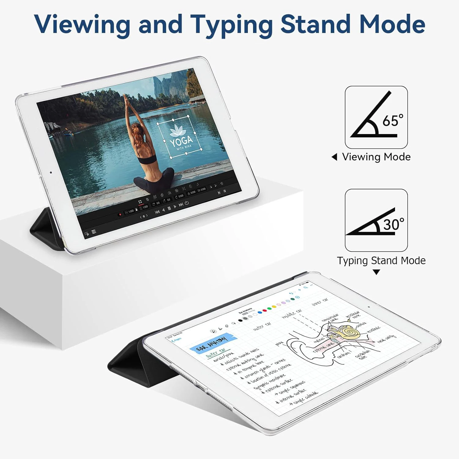 Für Samsung Galaxy Tab A 10,1 ''2019 Flip Tri-fold Stand Abdeckung Für SM-T510 SM-T515 PU Leder Start Fall schutzhülle