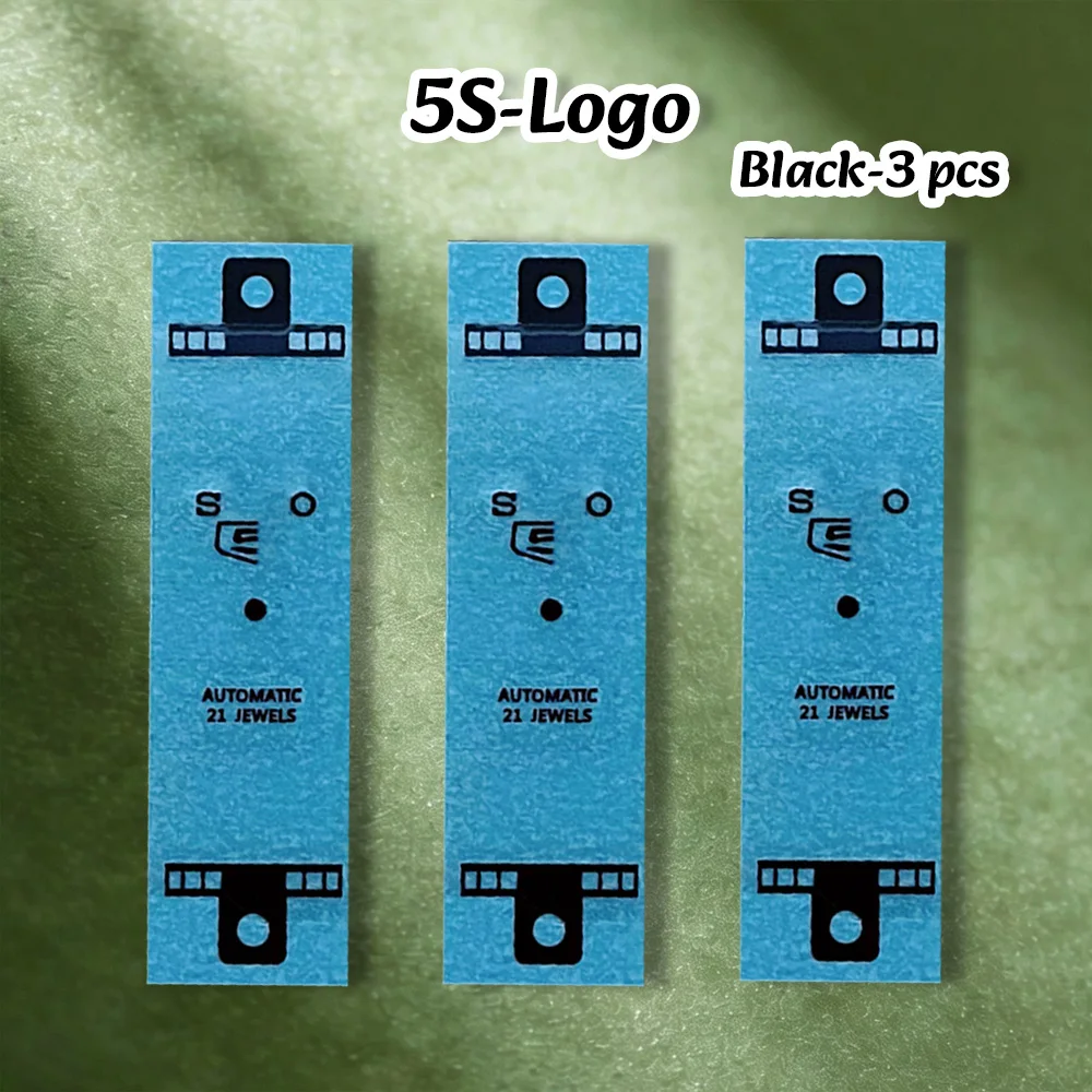 NH S Logo Neuer 3D-Metall-Logo-Aufkleber, geeignet für 27–30 mm flache Zifferblätter, vierfarbiger Aufkleber, Zubehör für die Modifikation von Uhren