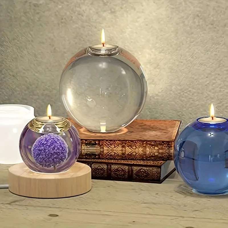 Three Sizes Of Spherical Resin Silicone Molds Are Available, Which Can Be Used for Resin Making, Candle Making Sets, Desktop Ornaments, And Are Suitable for Graduation Season Gifts And Holiday Souvenirs